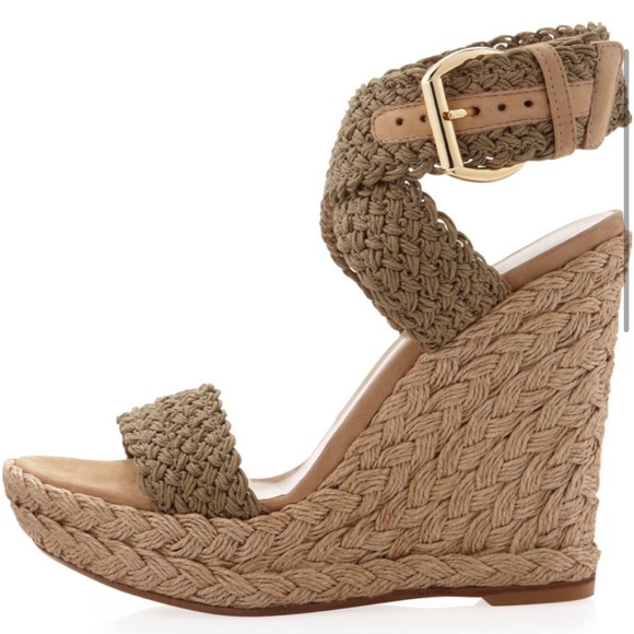 NWT Stuart Weitzman Alex Crochet Wedge - Picture 3 of 6